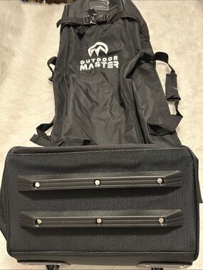 Outdoor Master Black Rolling Golf Travel Bag